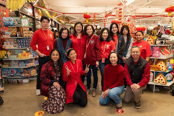 Pearl River Mart staff during Lunar New Year celebration in Chelsea Market store