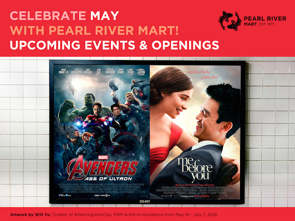 Movie posters of John Cho in The Avengers and Me Before You