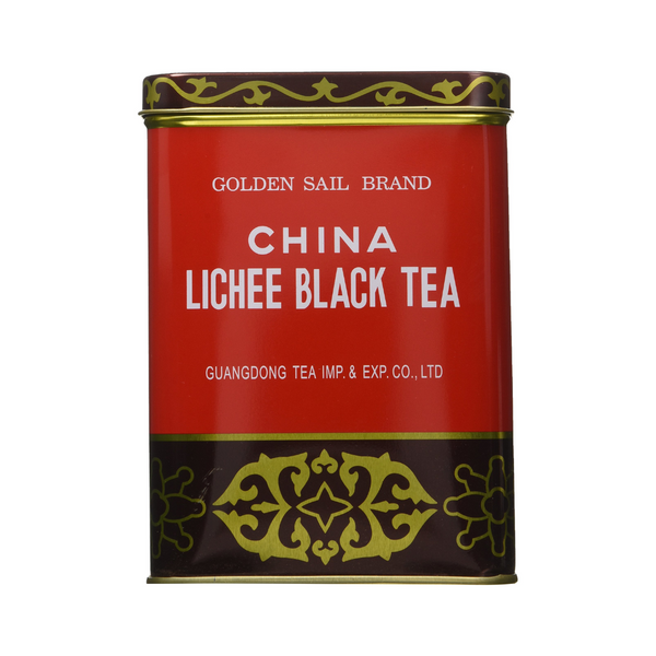 china lichee black tea tin container