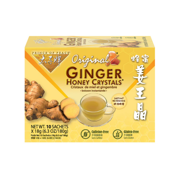 Box of ginger honey crystals, original flavor