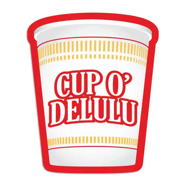 Cup o' Delulu Vinyl Sticker