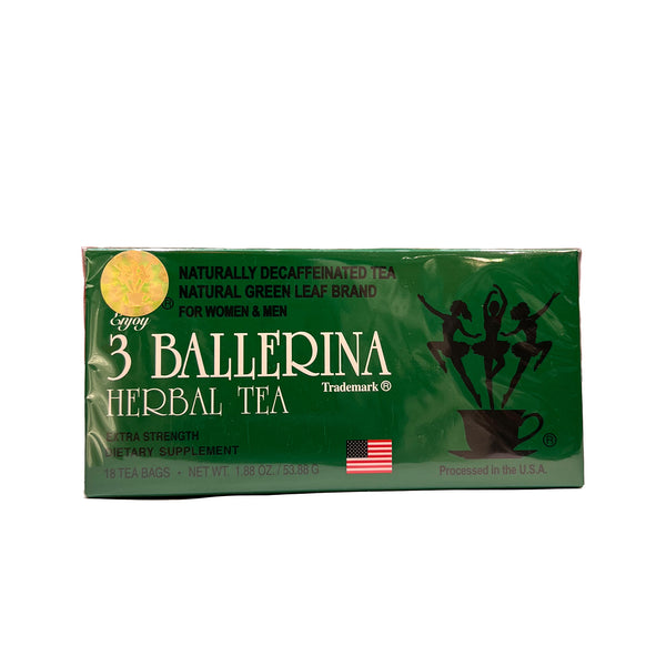 Box of 3 Ballerina Herbal Tea on a white background