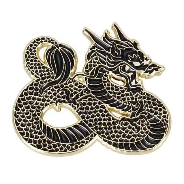 Black Dragon Enamel Pin