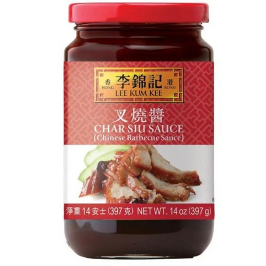 Jar of Lee Kum Kee Char Siu Sauce on a white background
