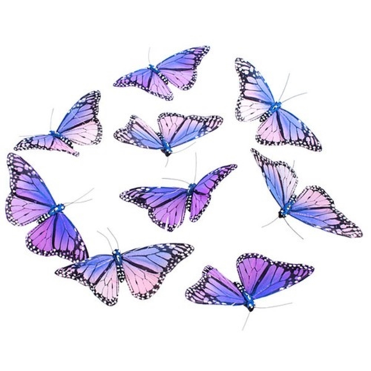 Lavender butterfly decoration