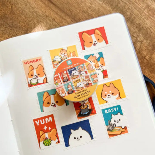 Stamp Washi Tape- Soup Season