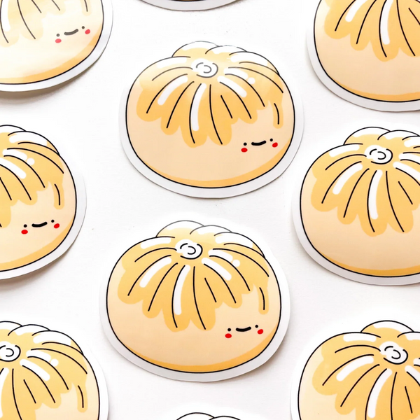 Cute bao stickers with faces