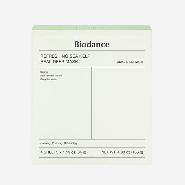 Biodance Refreshing Sea Kelp Real Deep Mask (1 Box of 4 Masks)