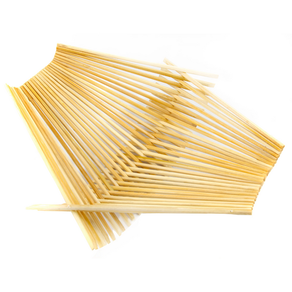 Natural color basket made of upcycled chopsticks