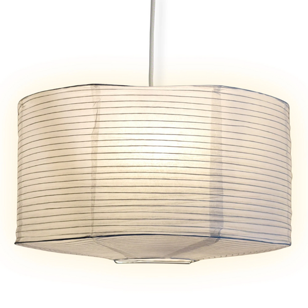 Drum-Shaped White Paper Lantern