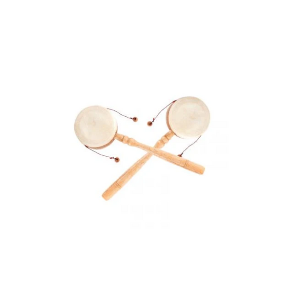 Two Wooden handle dumplin drum
