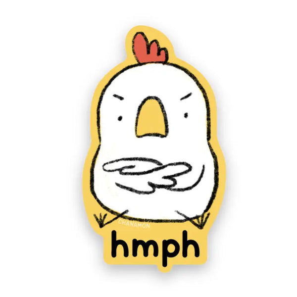 Hmph Angry Chicken Sticker