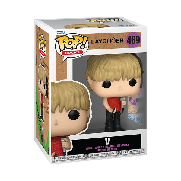 Funko Pop! vinyl figure packaging with character illustration on a white background