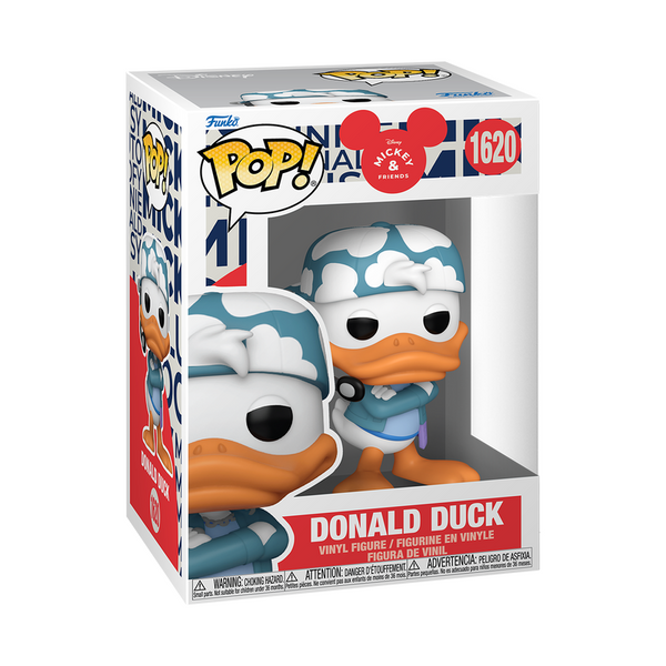 Funko Pop! vinyl figure of Donald Duck in packaging on a white background