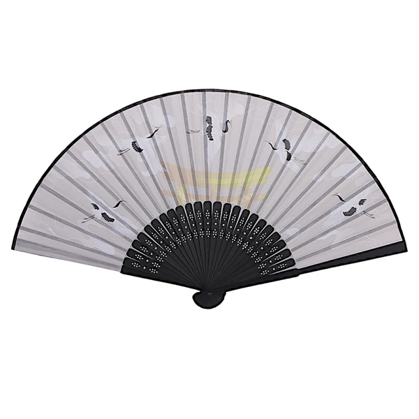 Japanese Crane Hand Fan