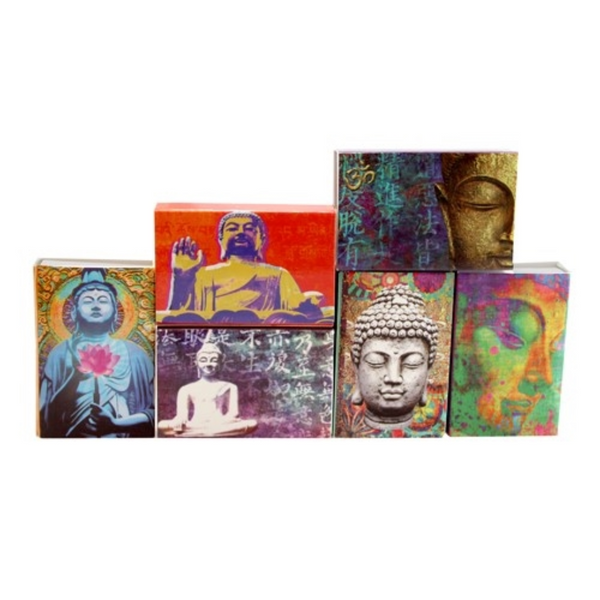 Match boxes with Buddha design