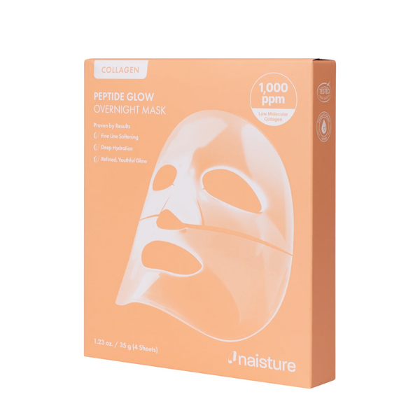 J:naisture Peptide Glow Overnight Mask packaging on a white background