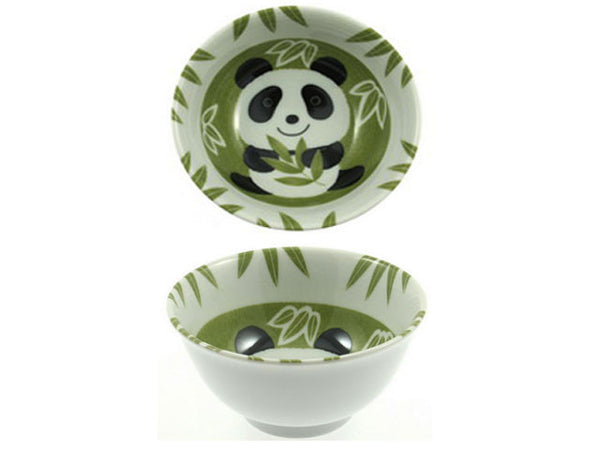 Green Bamboo & Panda Design Bowl (5")