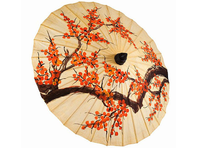 Parasol with orange blossoms