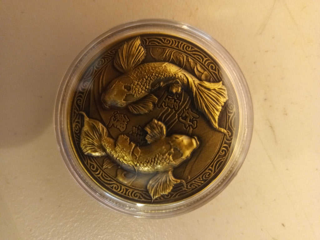 Good Luck Coin in Acrylic Case