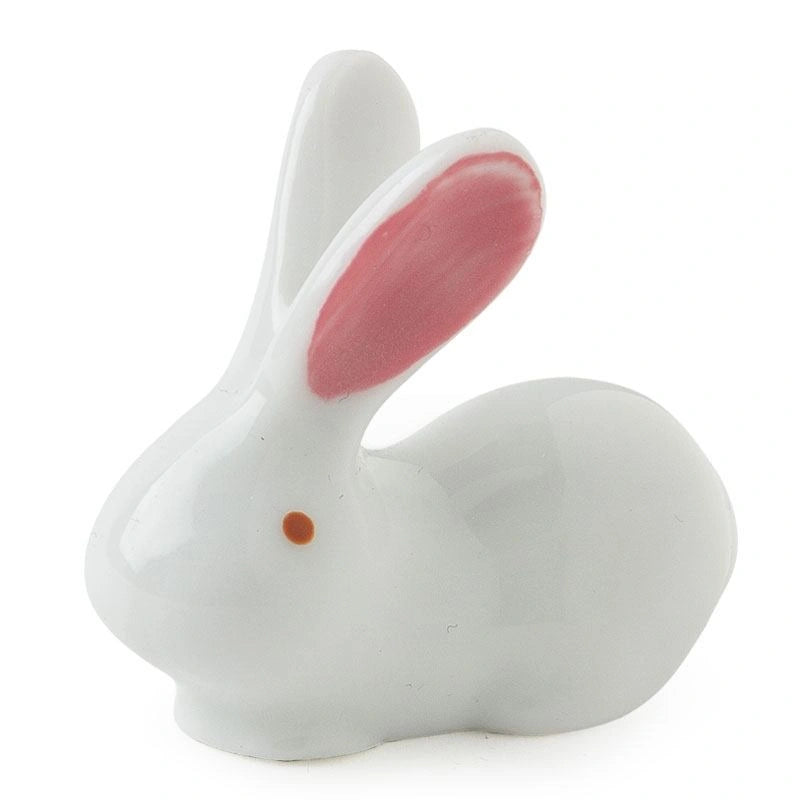 White Rabbit Chopstick Rest - Pink Ears