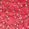 Handmade Nepal silkscreen paper: Peach Blossoms in red