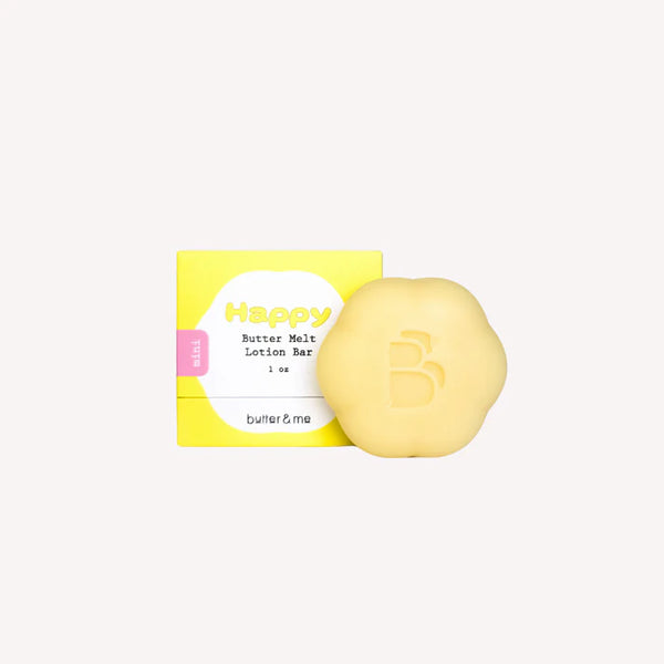 Mini Butter Melt Lotion Bar- Happy