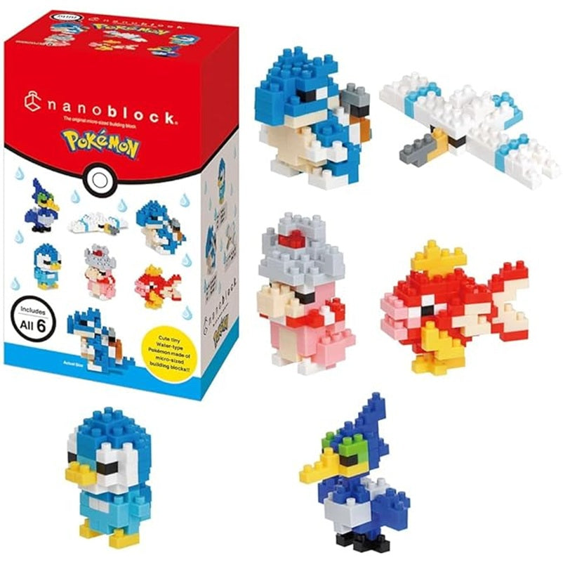 Nanoblock Mininano- Pokemon Water Type Set