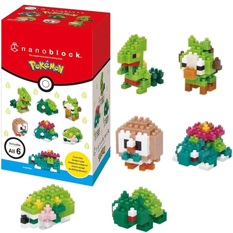 Nanoblock Mininano - Pokemon Grass Type Set