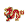 Red and gold Year of the Dragon enamel pin