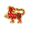 Red and gold Year of the Tiger enamel pin
