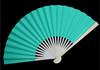 Pretty water blue paper folding fan