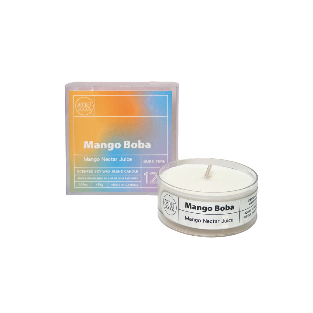 ArtKet Goods Scented Maxi Tealight Candle - Mango Boba