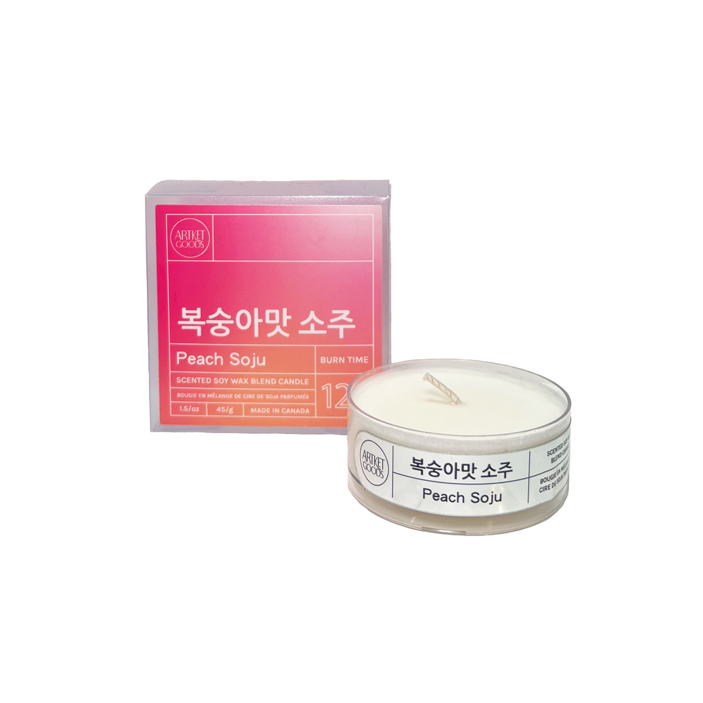 ArtKet Goods Scented Maxi Tealight Candle - Peach Soju