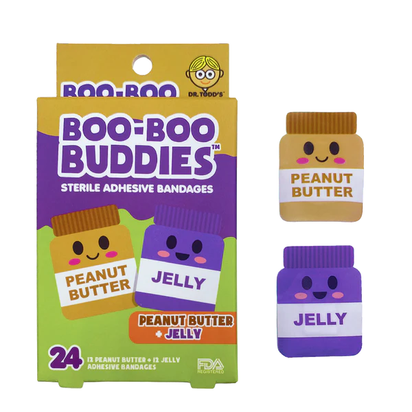 Boo Boo Buddies Bandages- peanut butter and jelly