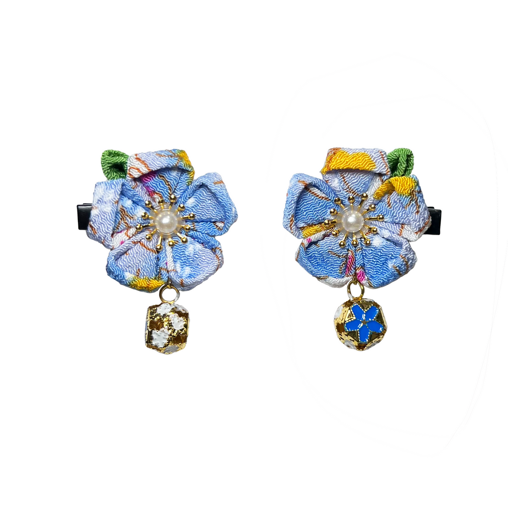 Kids' Flower Clip Set - Blue