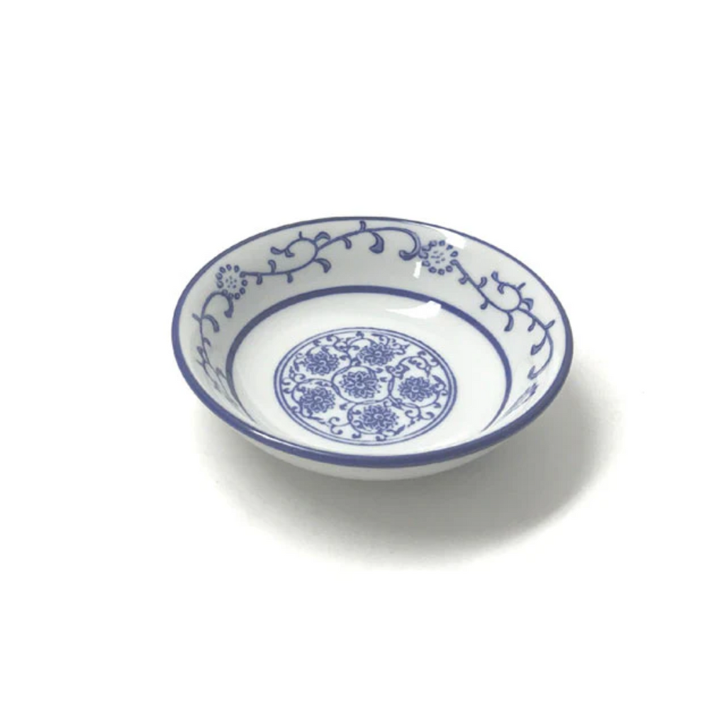 Blue Lotus & Vine Pattern - Sauce Dish