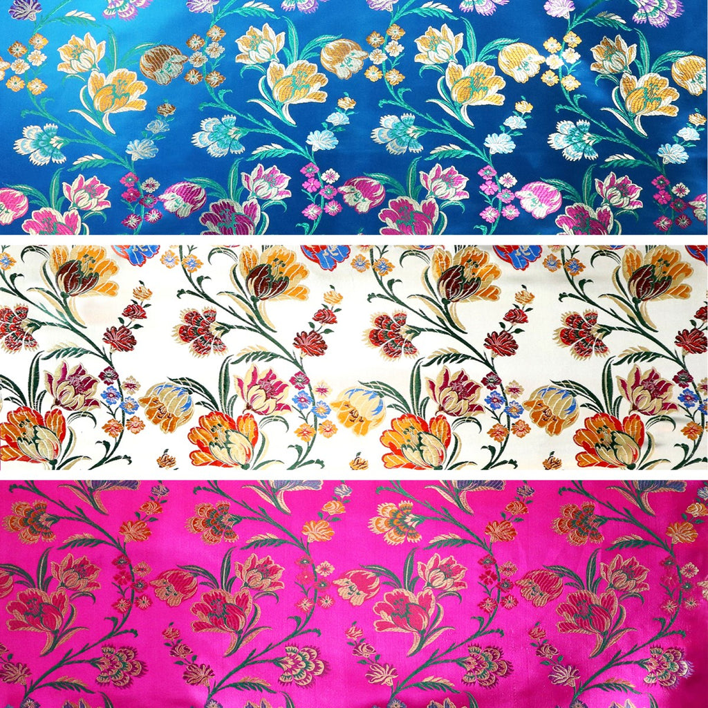 Tulip Floral Brocade Fabric