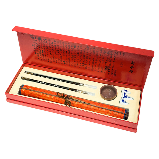 Red Deluxe Reusable Calligraphy Set