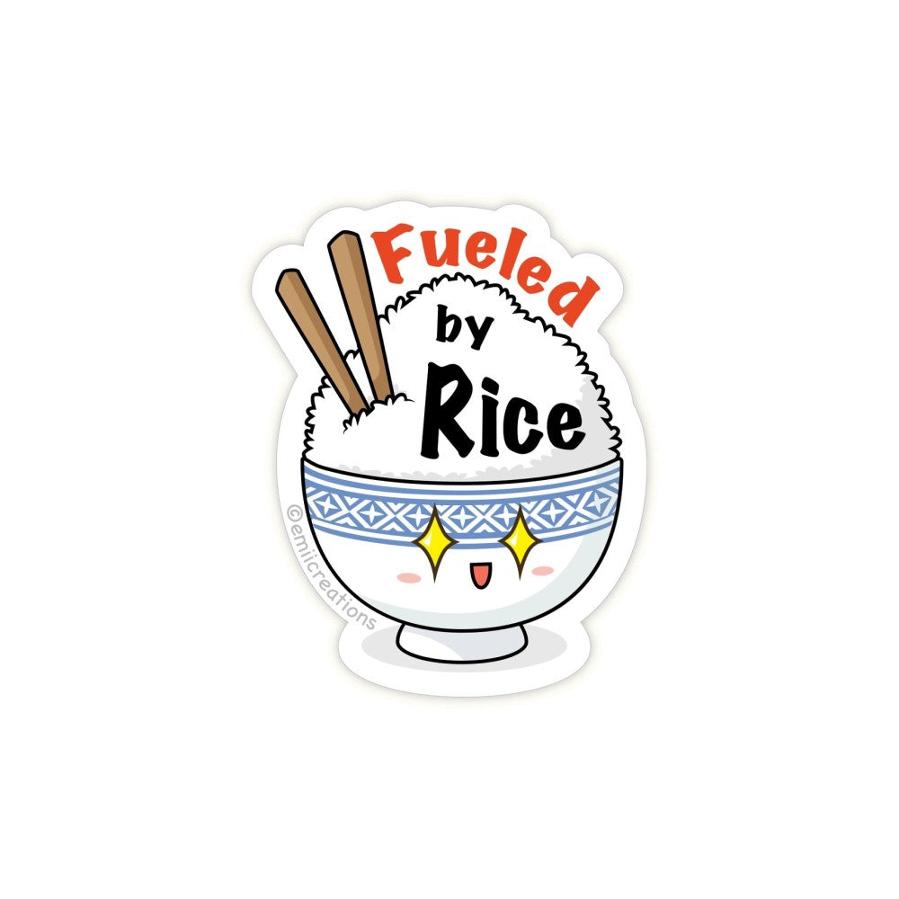 Fueled by Rice Vinyl Sticker