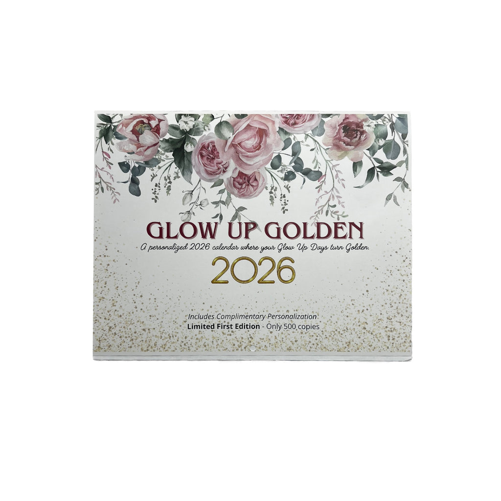 Glow Up Golden Personalized Calendar