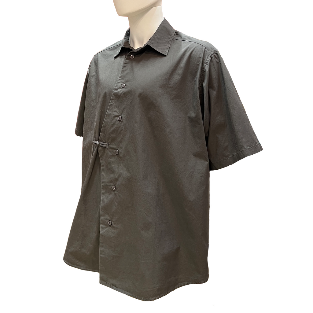 Asymmetrical Shacket - Charcoal