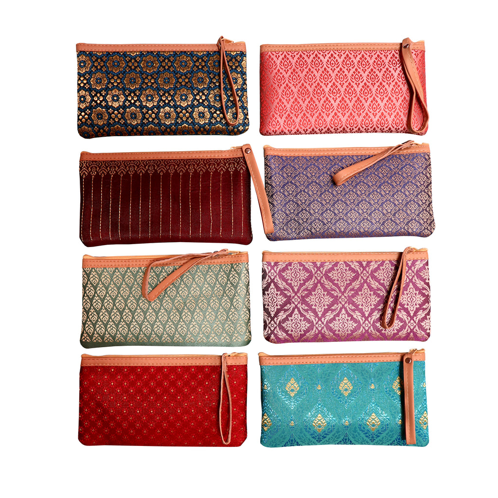 Brocade Thai-Style Zipper Pouch