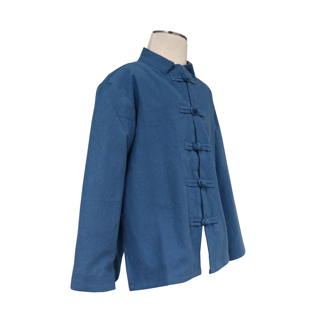 Linen Tang Kids Jacket - Blue