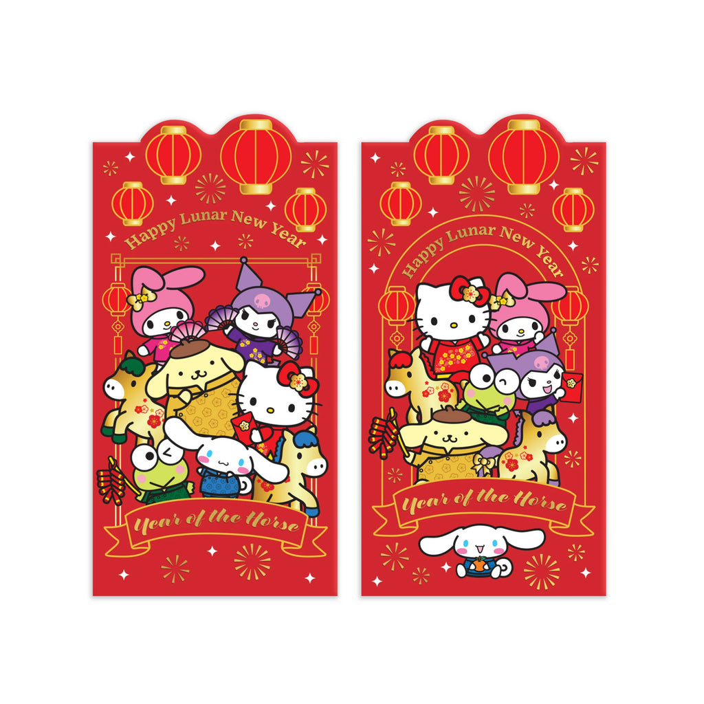 Hello Kitty and Friends Year of the Horse Red Envelopes - 10-Pack