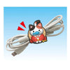 One Piece Rubber Clip - Luffy clipping onto cables.
