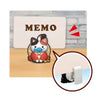 One Piece Rubber Clip - Luffy clipping onto a memo card.