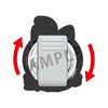 One Piece Rubber Clip - Rotating Clip