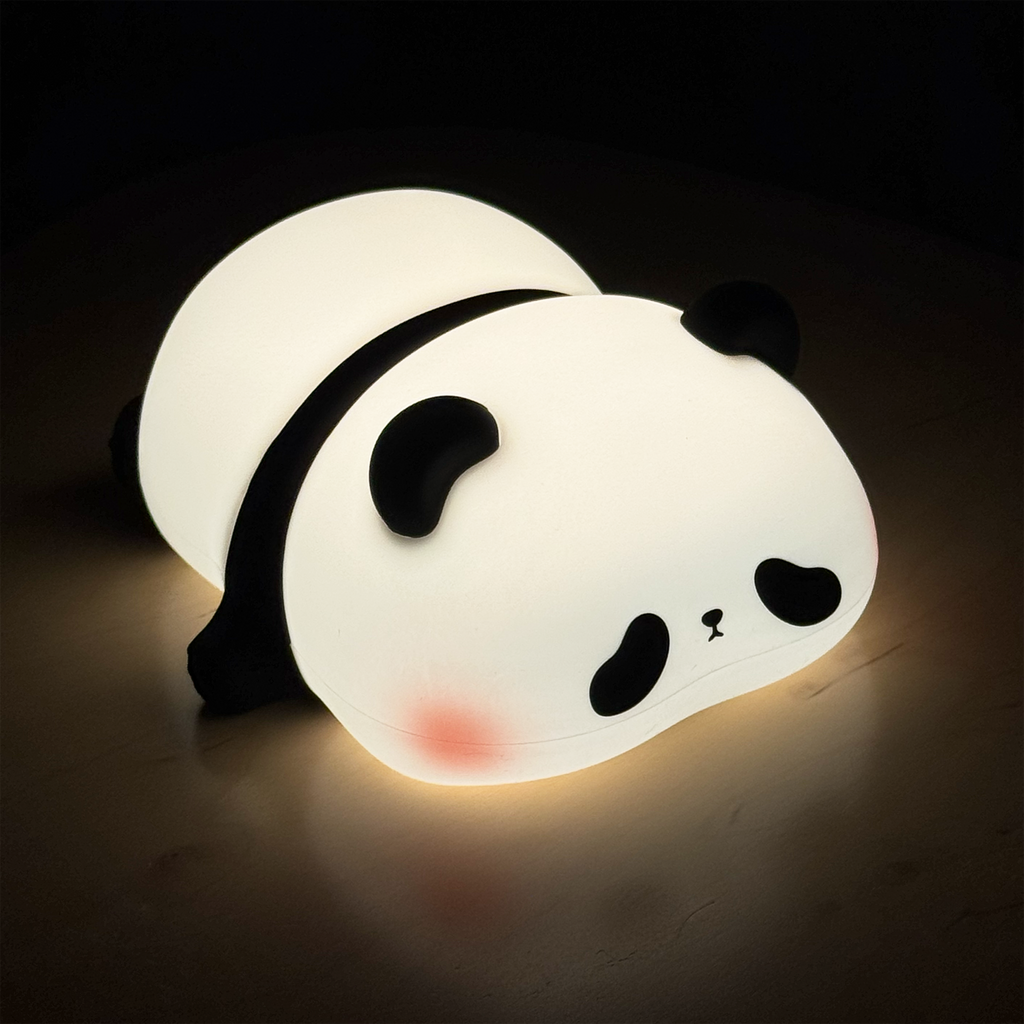 Silicone Belly Down Panda Night Stand Light