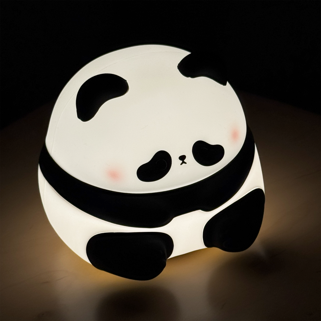 Silicone Sitting Panda Night Stand Light